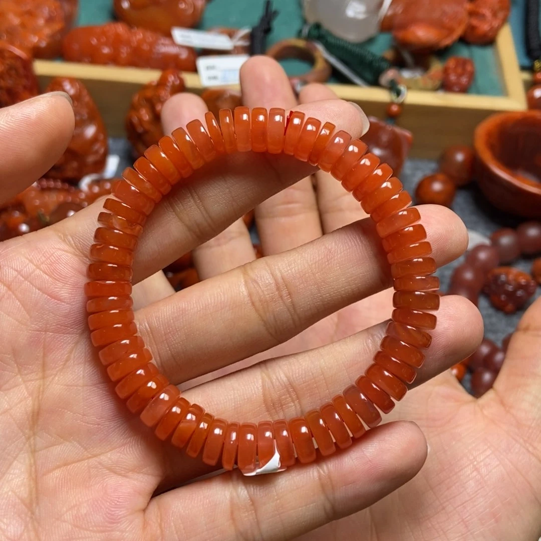 手串未镶嵌南红玛瑙8+m m