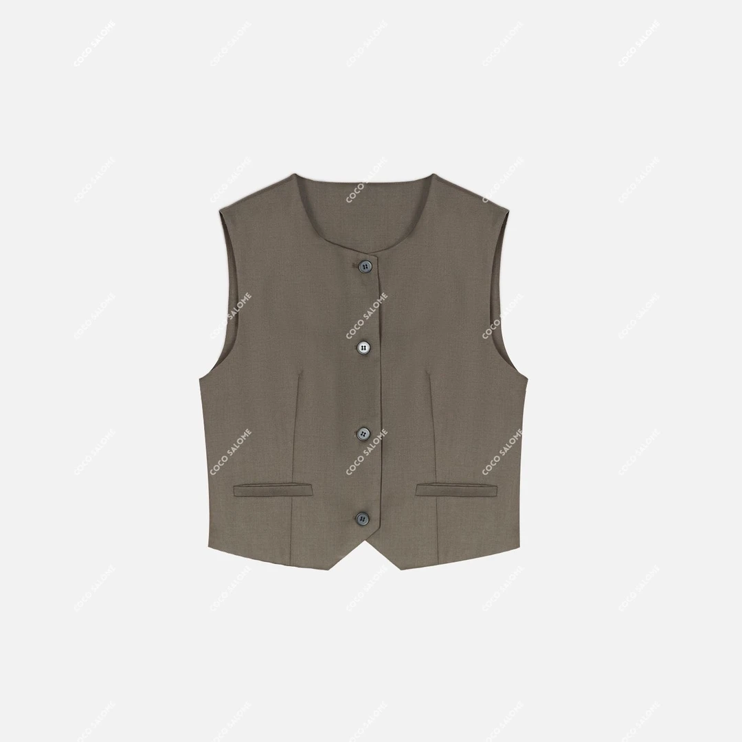 COCO SALOME⑥【休斯顿马甲】设计师款时尚西装马甲BL-MJS31332N