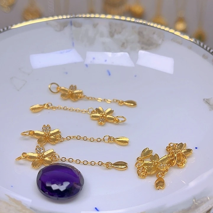 紫晶颈饰银S925镶嵌紫晶925镶嵌35