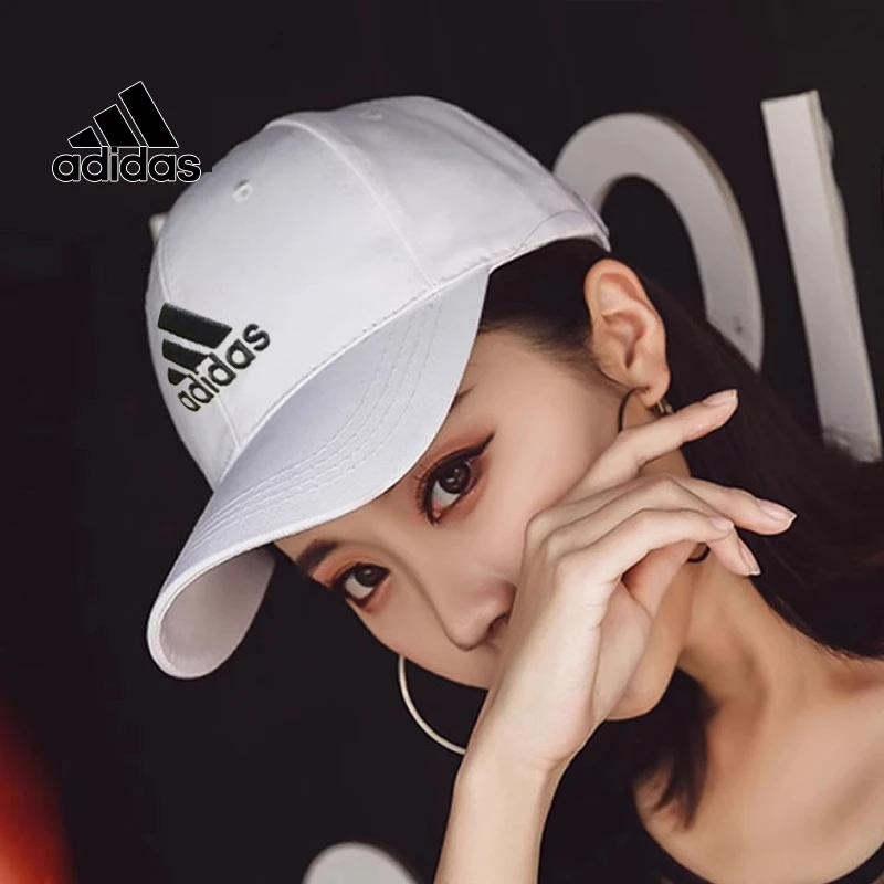 阿迪达斯男帽女帽夏季新款运动帽白色鸭舌帽户外遮阳棒球帽FK0890