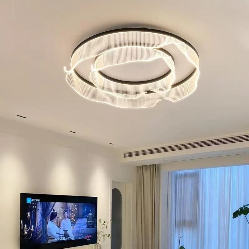 客厅灯吸顶灯现代简约新款圆形房间轻奢北欧书房餐厅创意主卧室灯