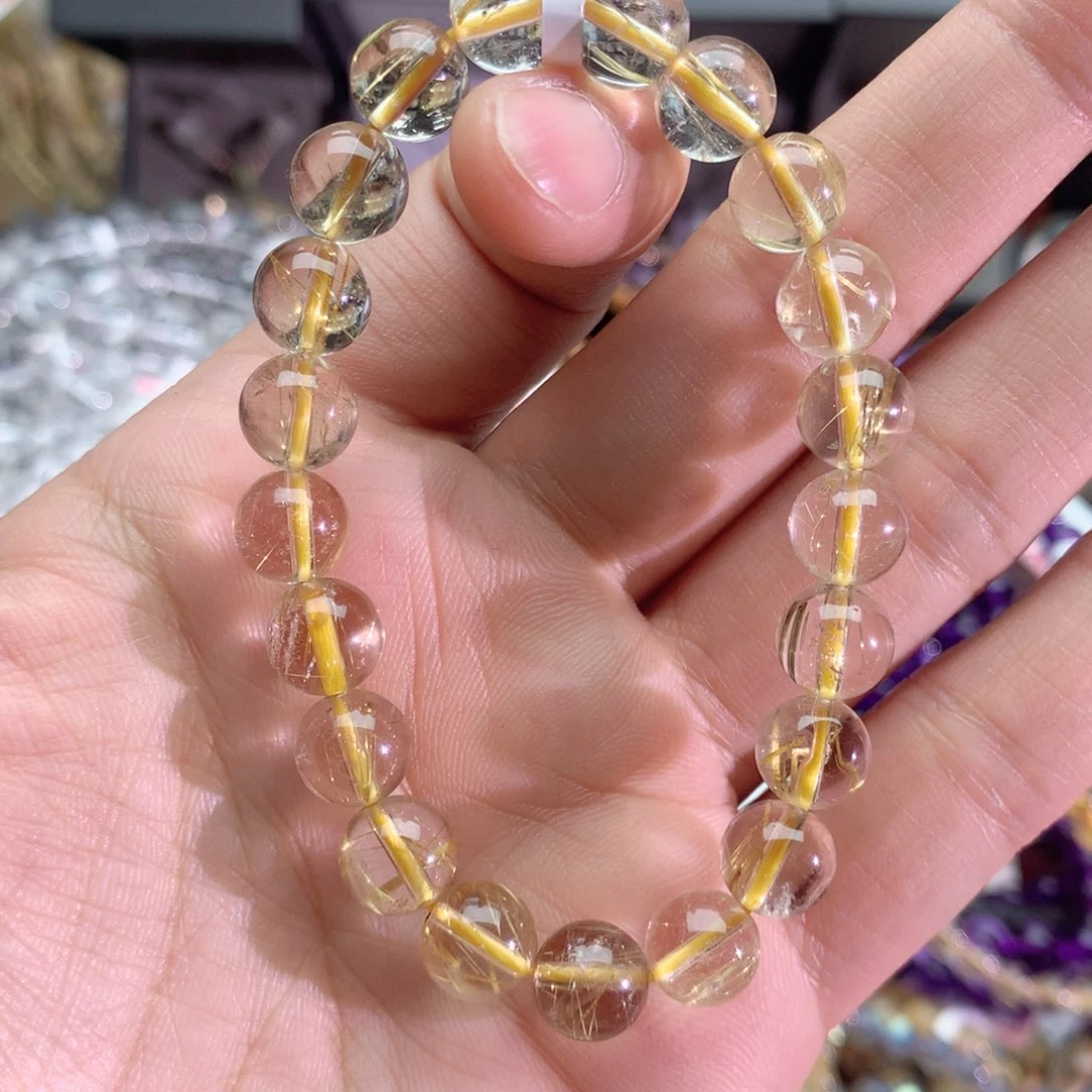 发晶手串未镶嵌H***u钛晶手链9