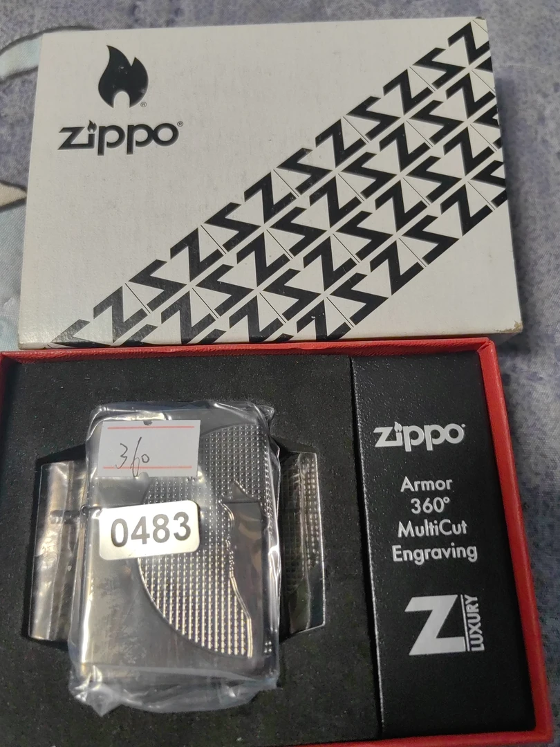 Zippo打火机回血22I盔甲黑冰狼-0483
