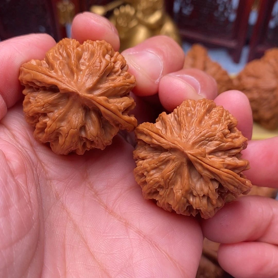 文玩核桃把件全品手捻苹果35.9尺