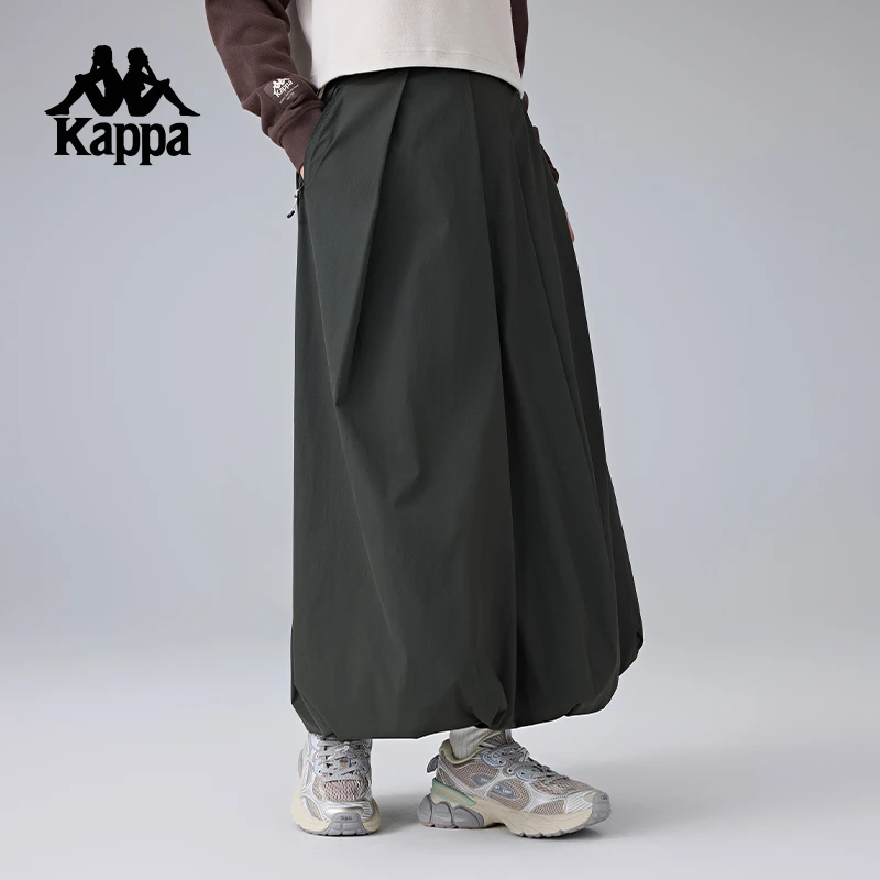 Kappa卡帕背靠背2025新款运动半身裙女款户外防泼水长裙弹力裙子
