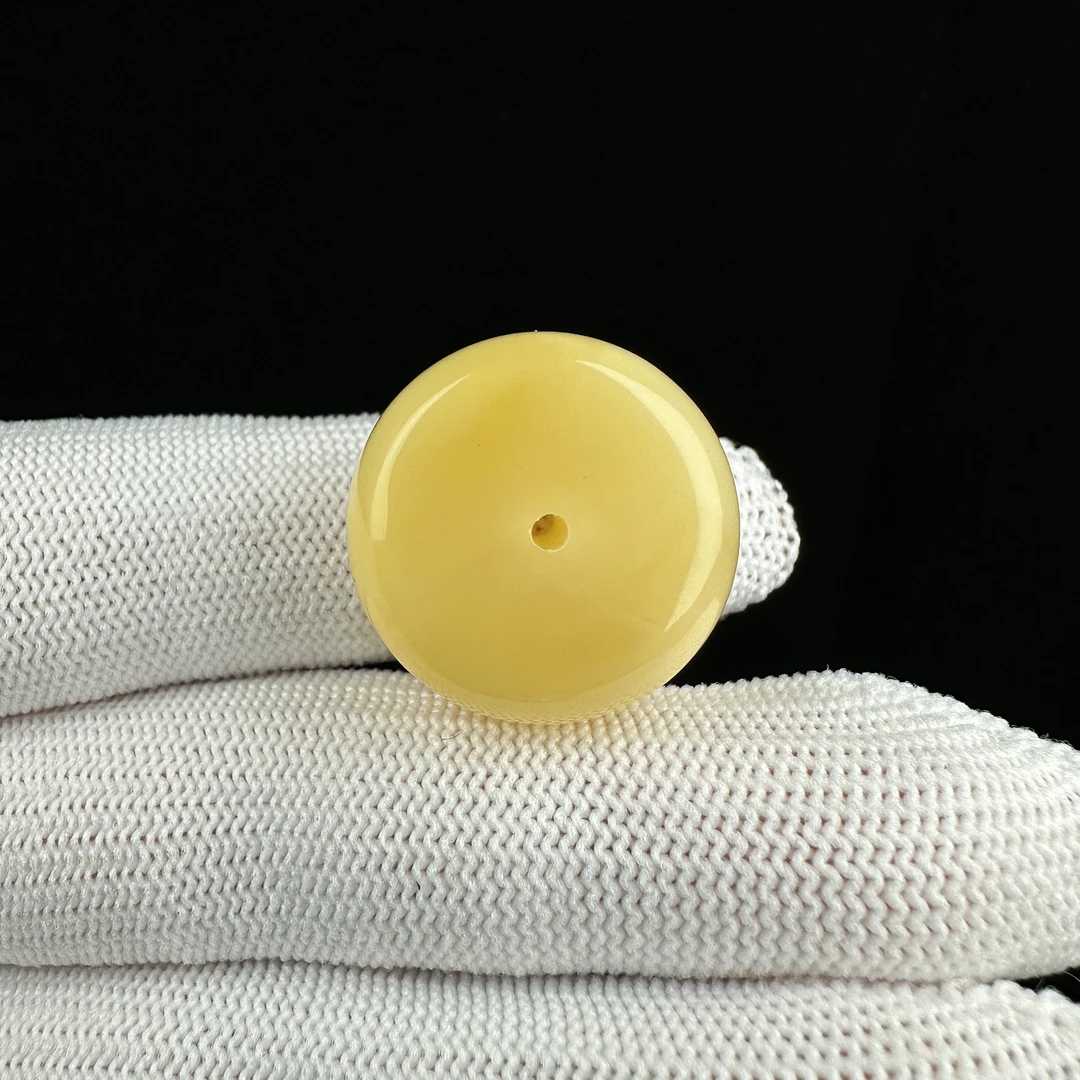 R3646天然原矿蜜蜡墩子22.4×13mm支持复检假一罚四