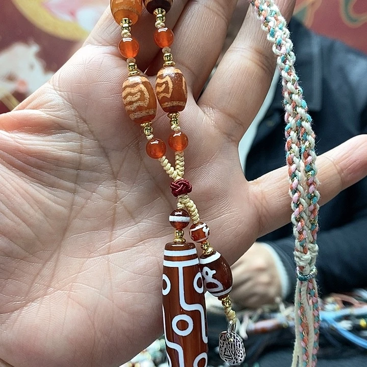 玛瑙/玉髓颈饰合金