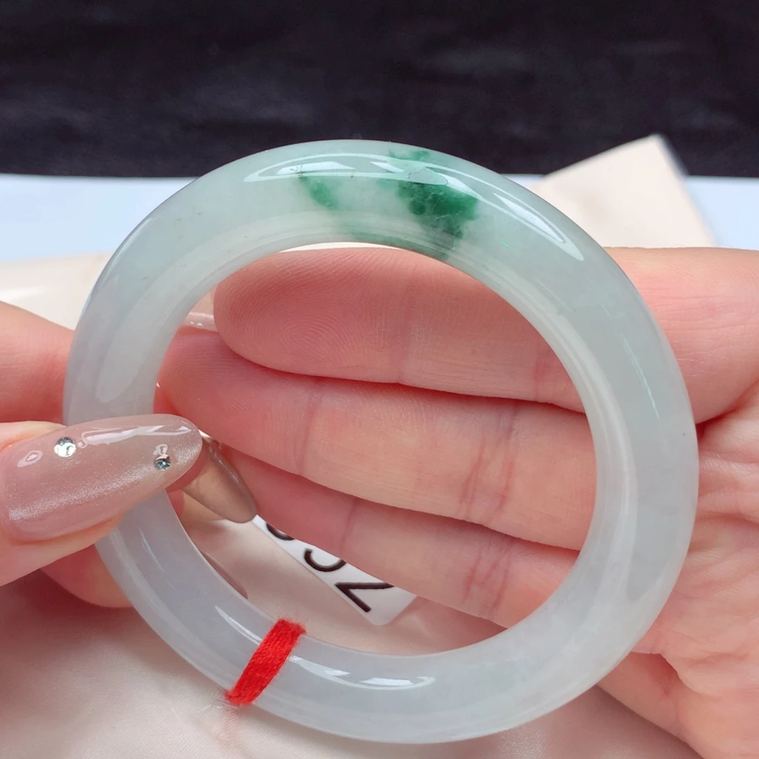 未镶嵌手镯翡翠手镯54双11大胖圆