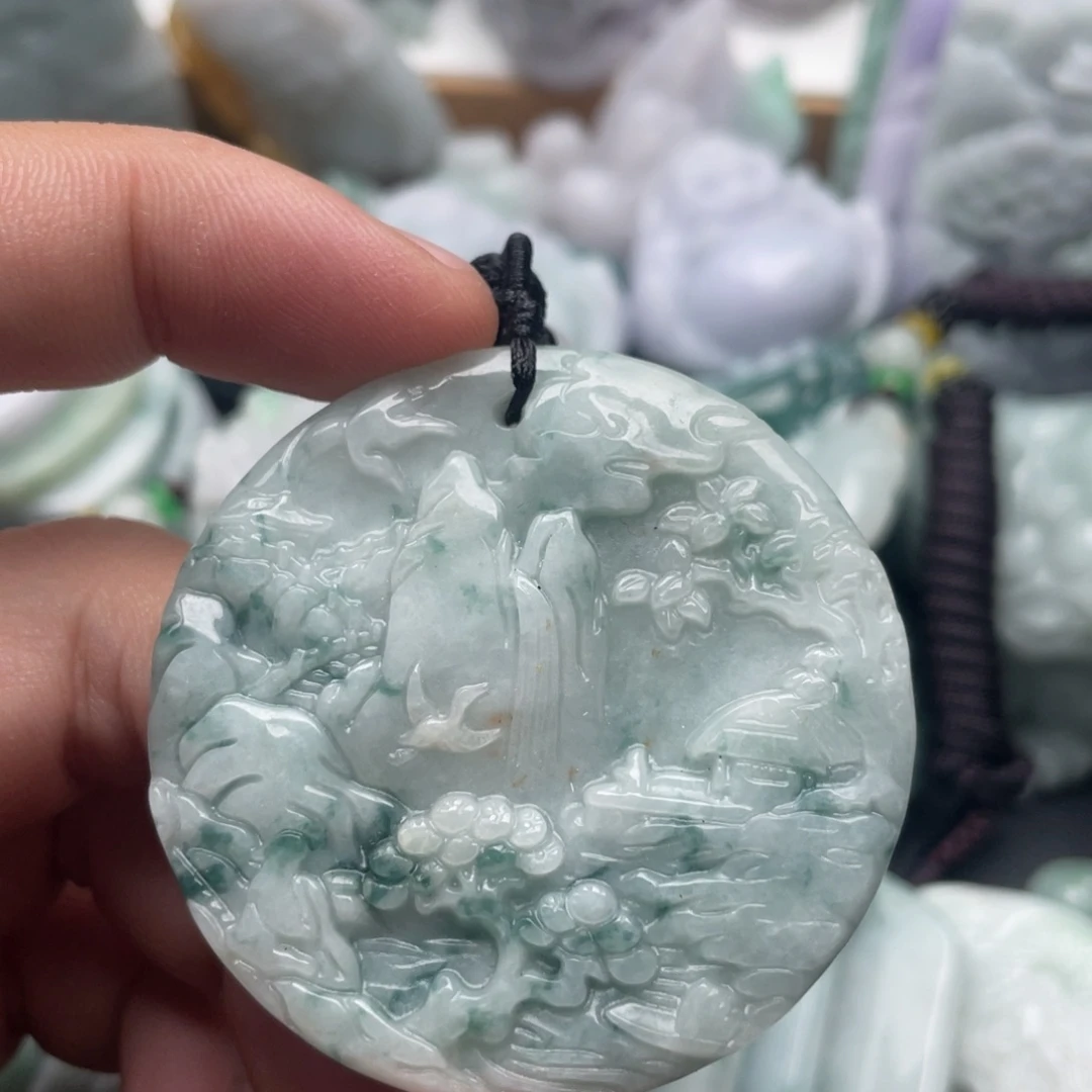 翡翠未镶嵌吊坠(不含链)