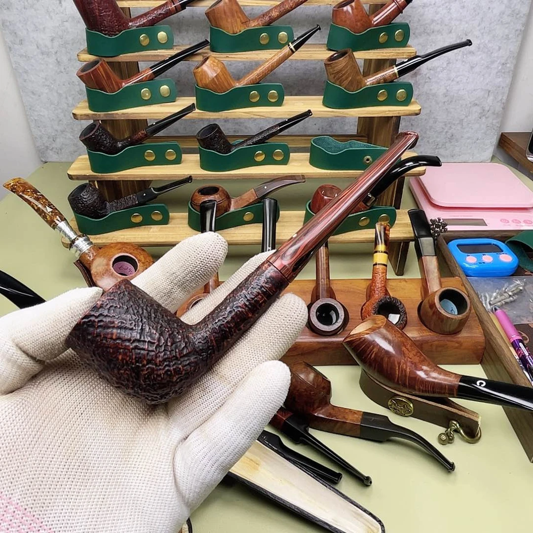 濠*居濠上居英国4号烟斗贝壳喷砂坎伯兰嘴老烟斗