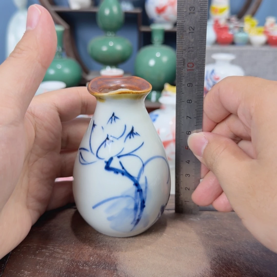 陶瓷手工小花器摆件