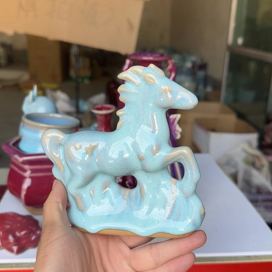 摆件陶郑家钧瓷摆件微瑕