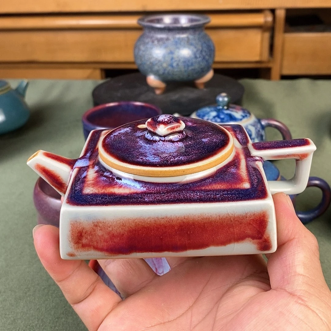 陶瓷四方壶刘瓷辉老师作品