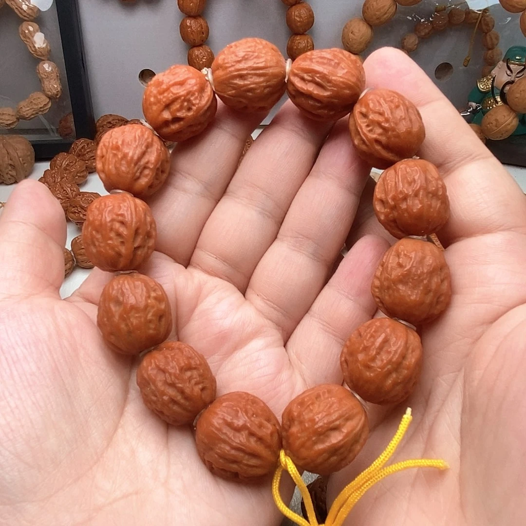 文玩核桃手串浅纹秋子手串20