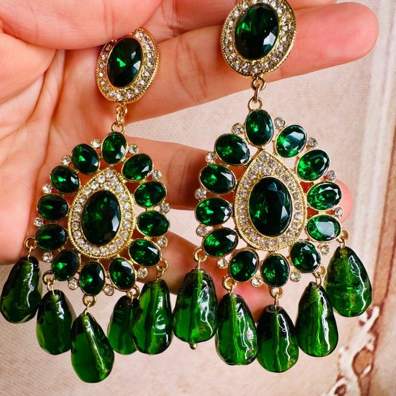 铜合金琉璃耳饰 【4339】Emily Vintage珍藏款