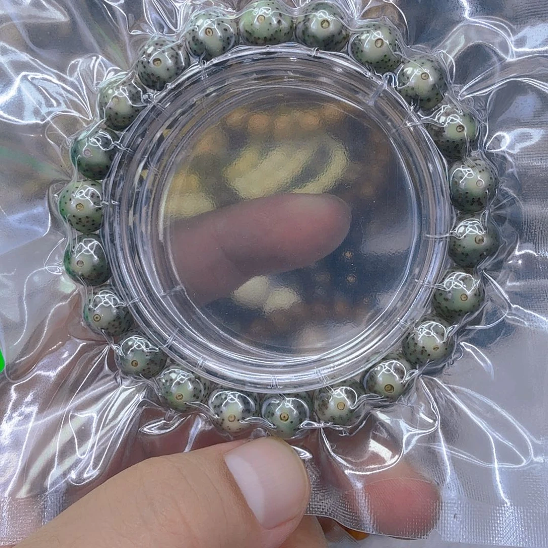 手串星月菩提36传说绿冰星月菩提单圈10圆
