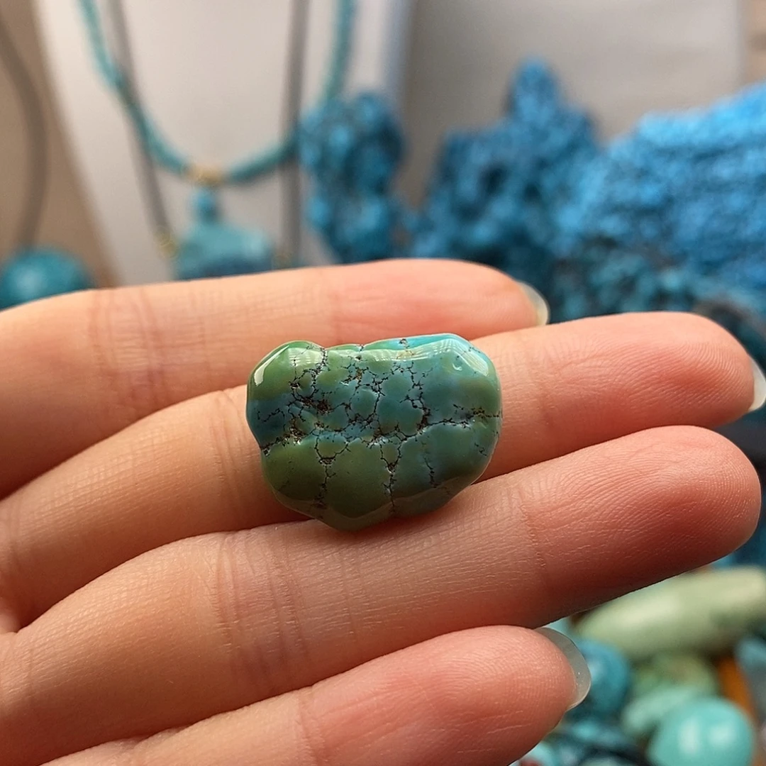 绿松石未镶嵌珠宝半成品