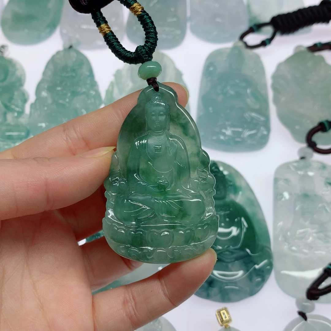 *****翡翠未镶嵌挂件阿弥陀佛