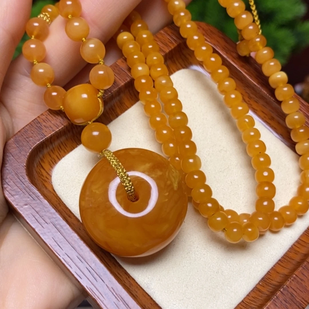 【闪购商品】蜜蜡颈饰未镶嵌项链
