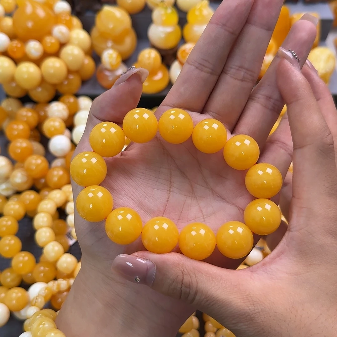 蜜蜡未镶嵌珠宝奇石同料18mm