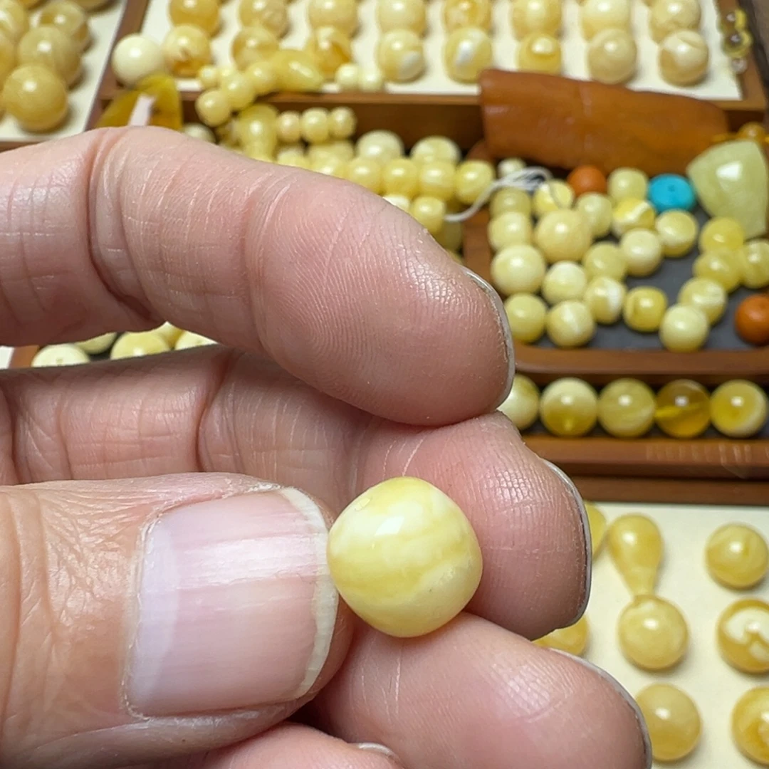 力***游蜜蜡未镶嵌裸石琥珀蜜蜡