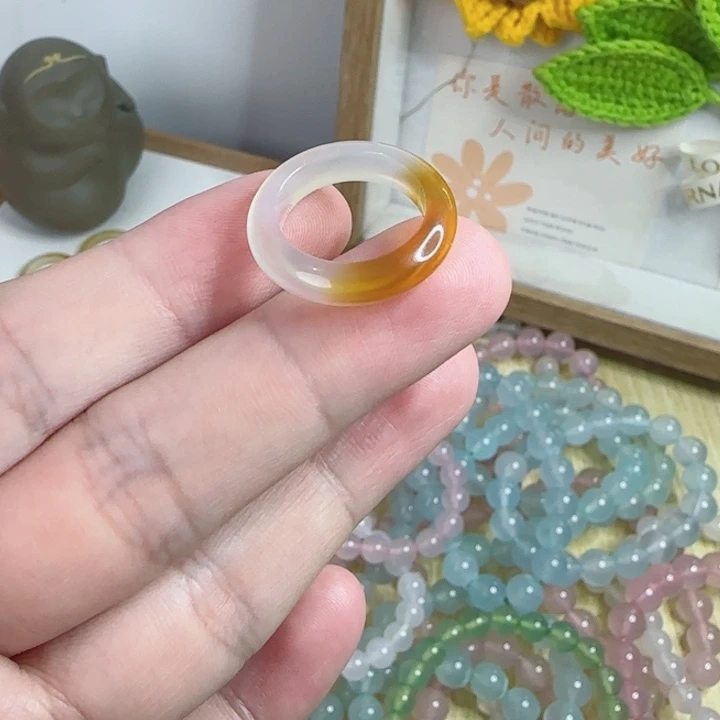 玛瑙/玉髓未镶嵌戒圈