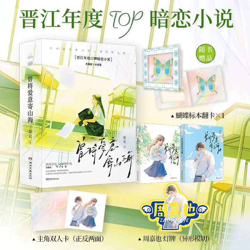 曾将爱意寄山海 全两册 梨迟著 相互救赎青春校园言情小说