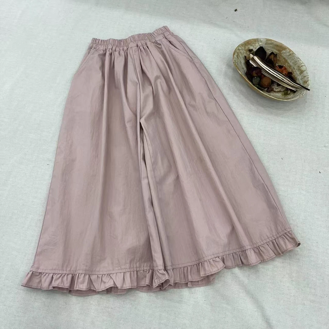 〖姐姐家〗2025夏款儿童萌娃穿搭韩系粉色休闲长裤S16602 bt5837