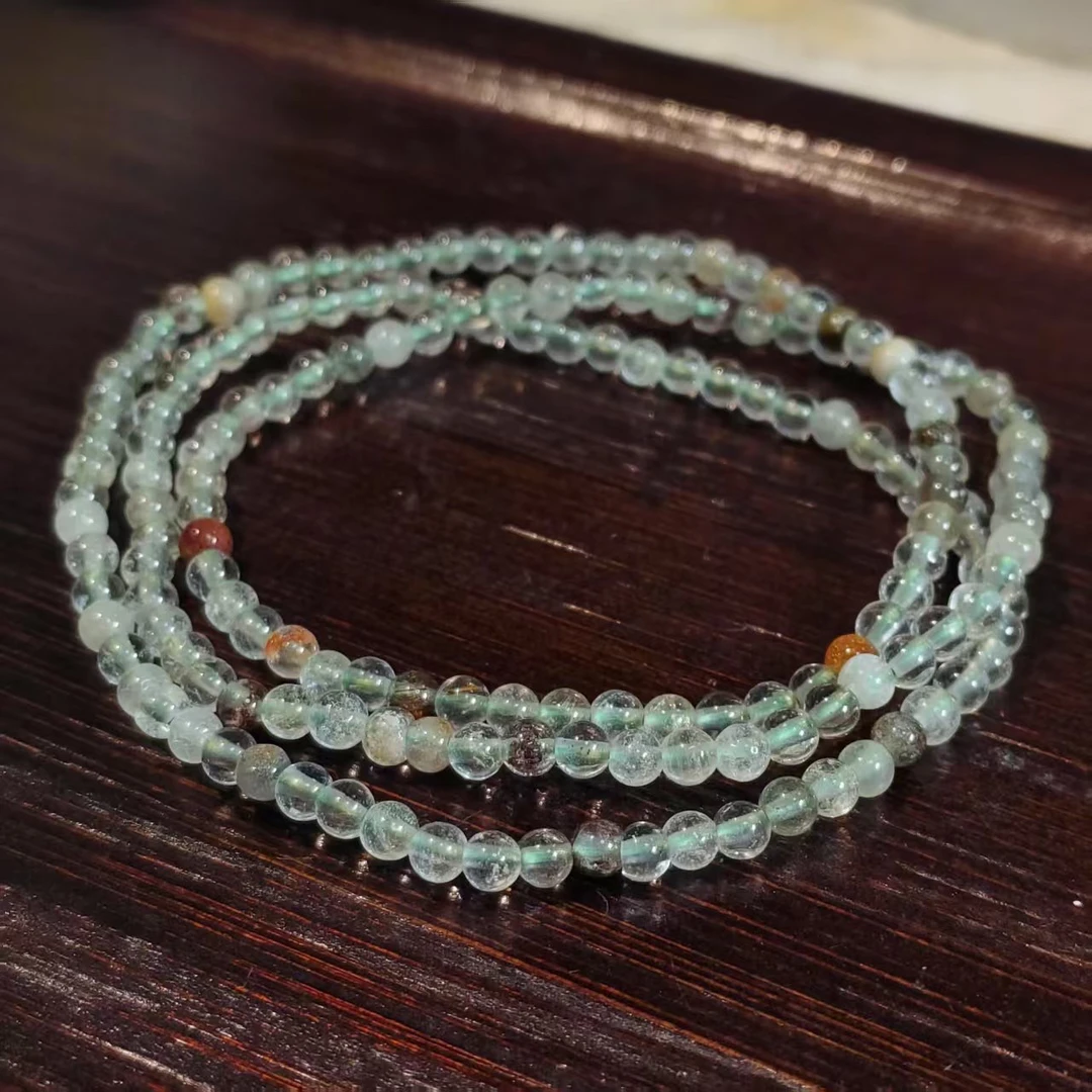 【书记甄选】天然幽灵三圈手链 多样性发一件 约3mm 6602CK