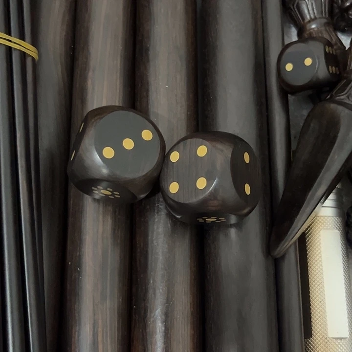 &***^黑酸枝木类紫光檀骰子3公分