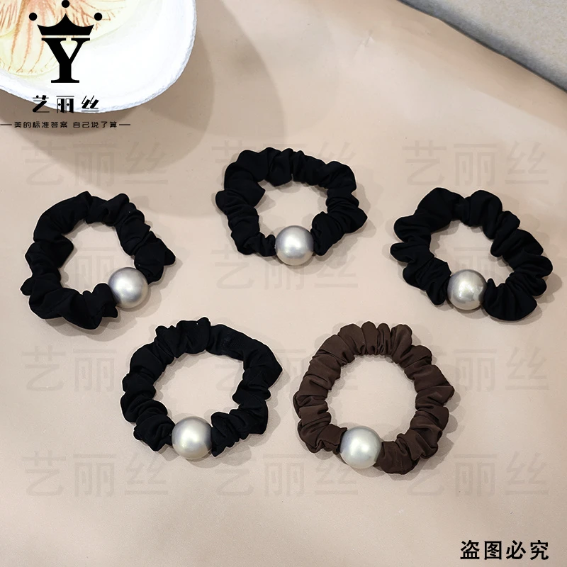 艺丽丝【五福】简约头绳气质百搭黑色少女复古ins法式YL1282五根