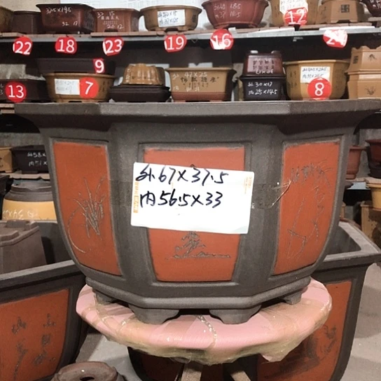 紫砂花盆包邮紫砂