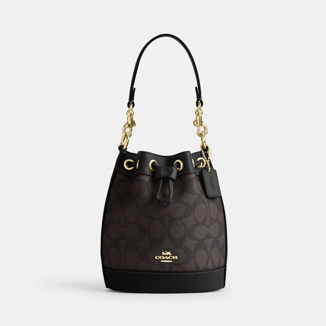 COACH｜【全国联保】蔻驰Dempsey 14迷你手提斜挎水桶包CW299