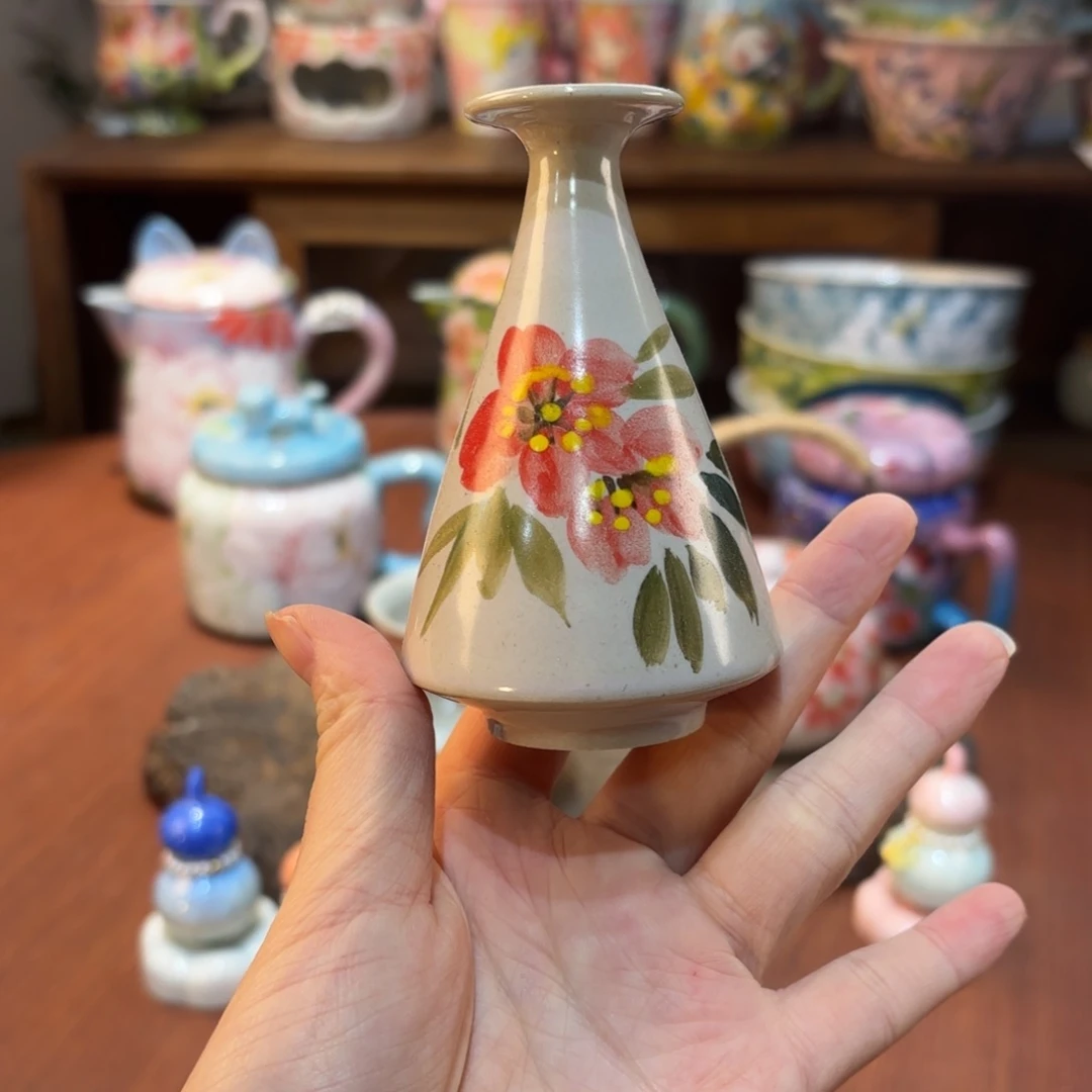 景德镇手绘高温釉下彩陶瓷茶具