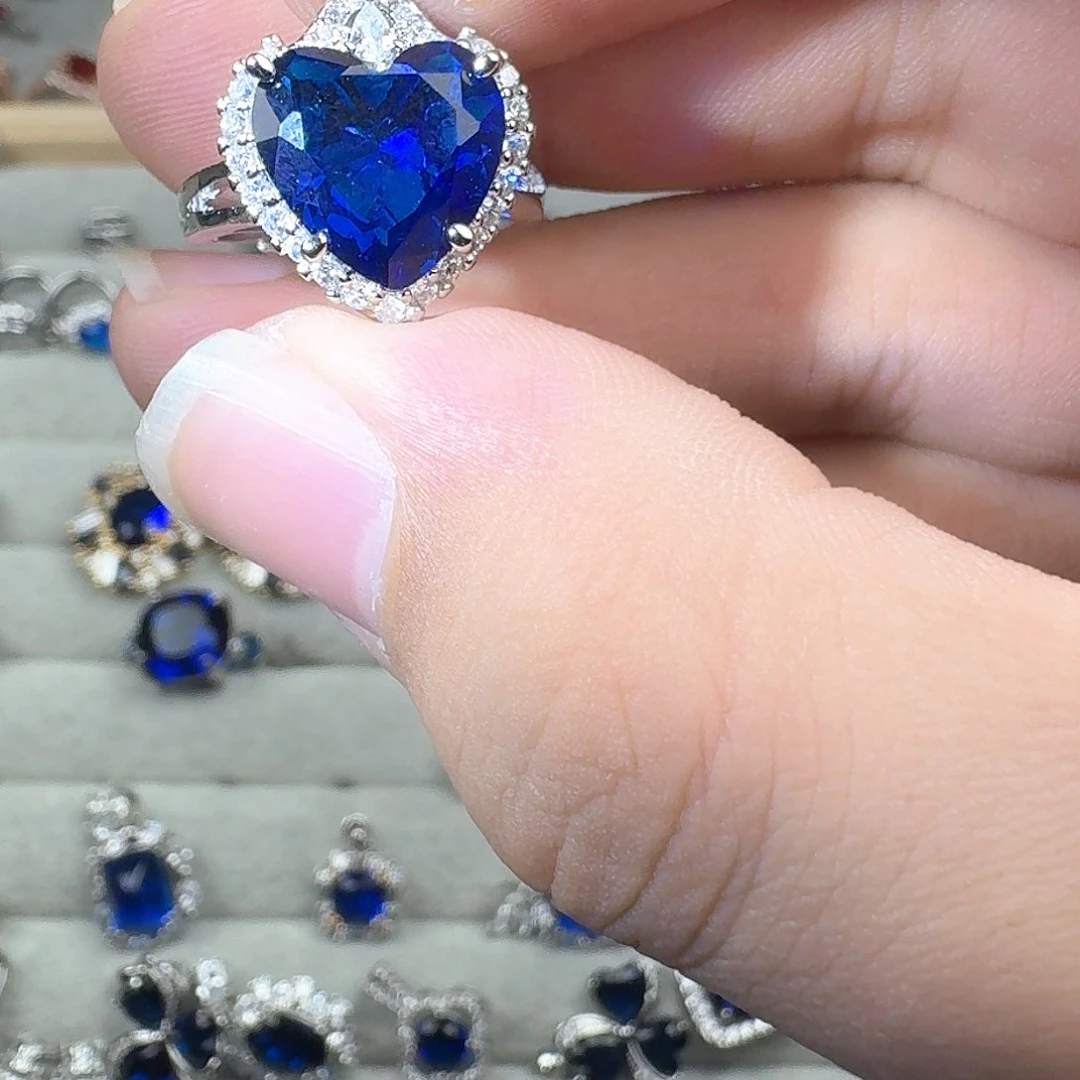 芙蓉石戒指银S925镶嵌