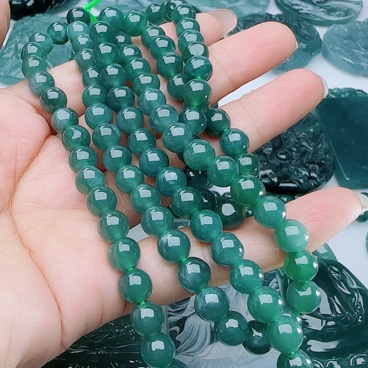 翡翠未镶嵌颈饰多样性发货天然的A货翡翠