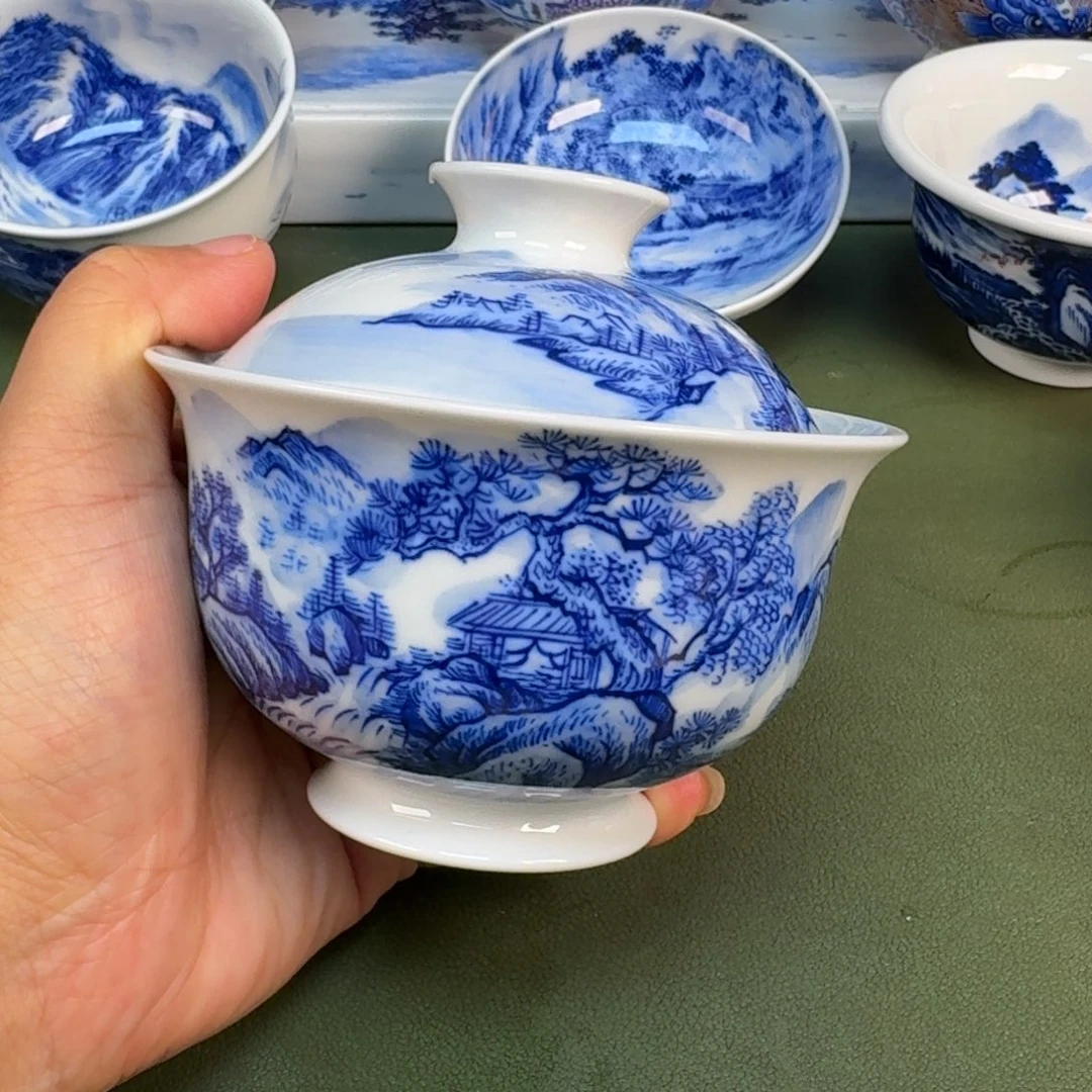 陶景德镇纯手绘茶具圆圆286