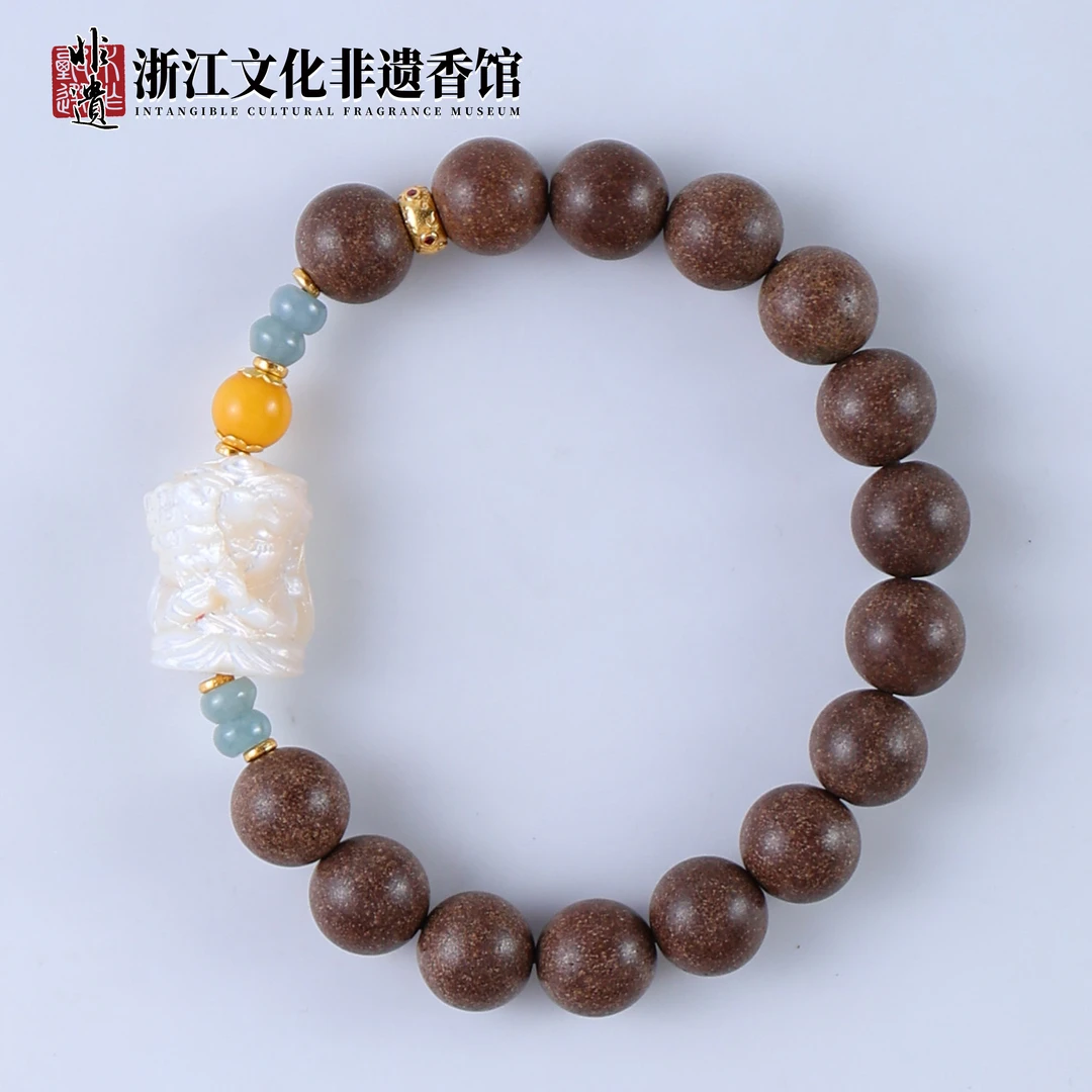 【非遗药香】药香珠 鹅梨帐中香1.0 单圈 CX234