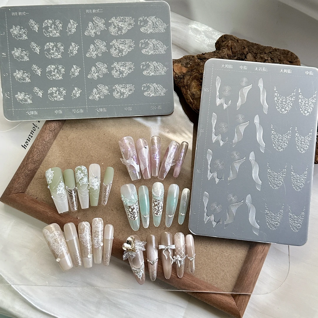 浅莉美甲转印钢板印花板