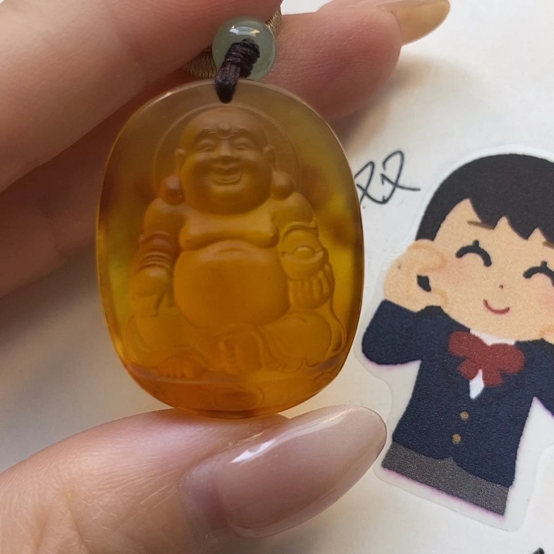定制琥珀未镶嵌关公