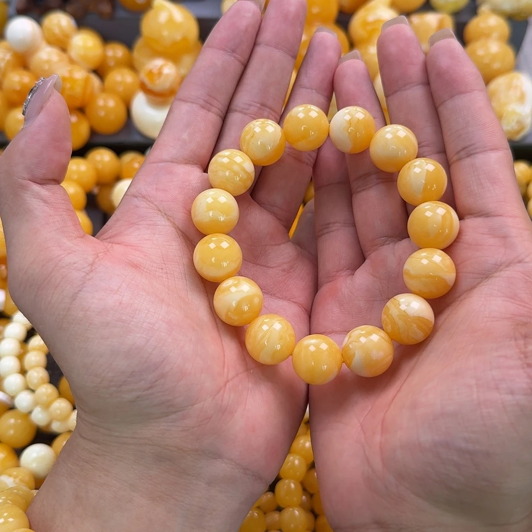 蜜蜡未镶嵌珠宝奇石同料16mm