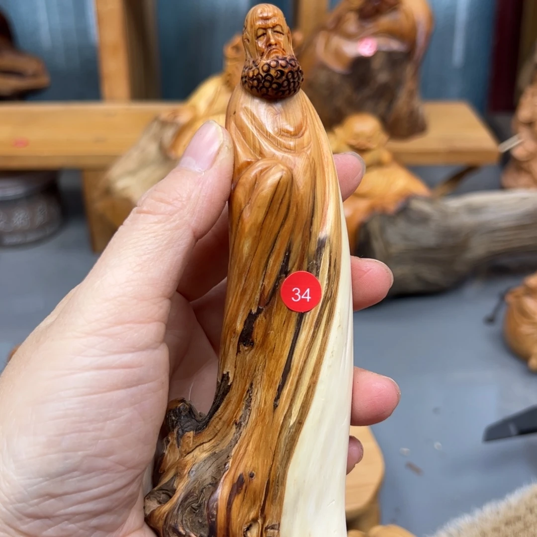 (***づ木崖柏木摆件手把件，