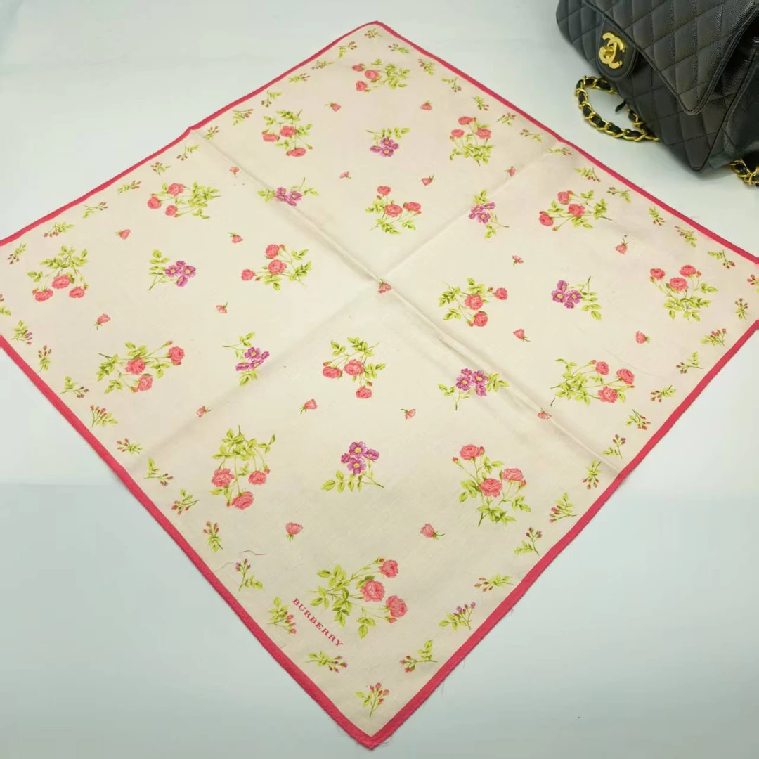 95新 BURBERRY/博柏利 海囤/巴宝莉/丝巾围巾女士纯棉/yy09247