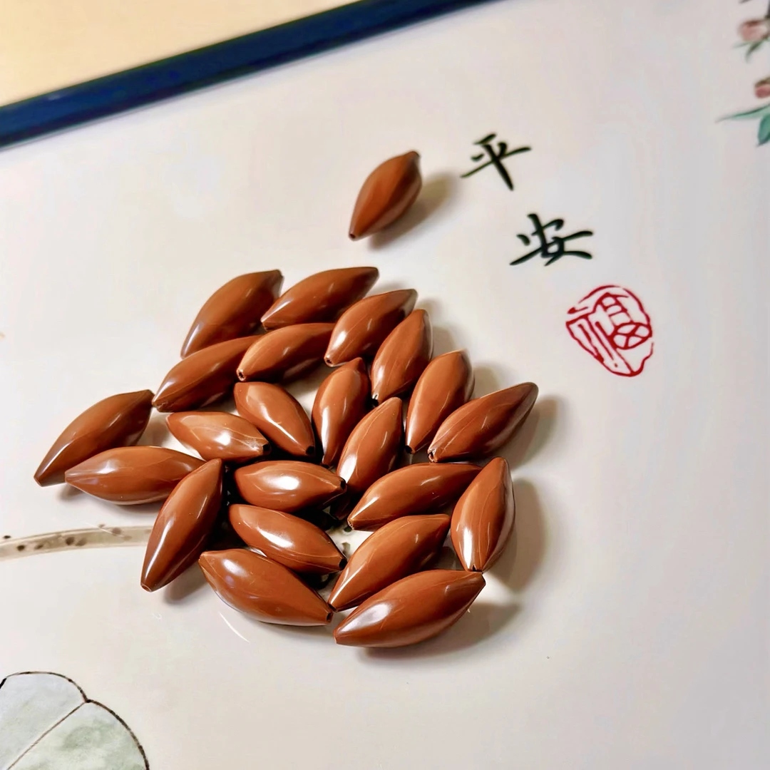 柳叶核全手工镜面精抛光脖挂和手持（尺寸不等）