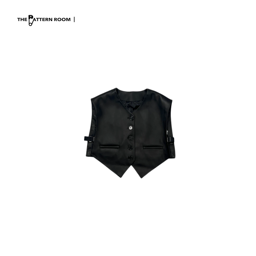 The pattern room |  精致叛逆小姨风短皮马甲