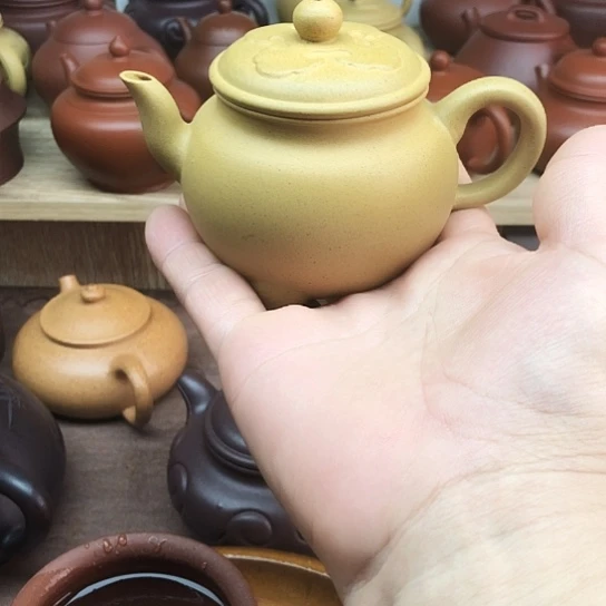 茶壶紫砂黄金段泥大彬如意150豪生左右