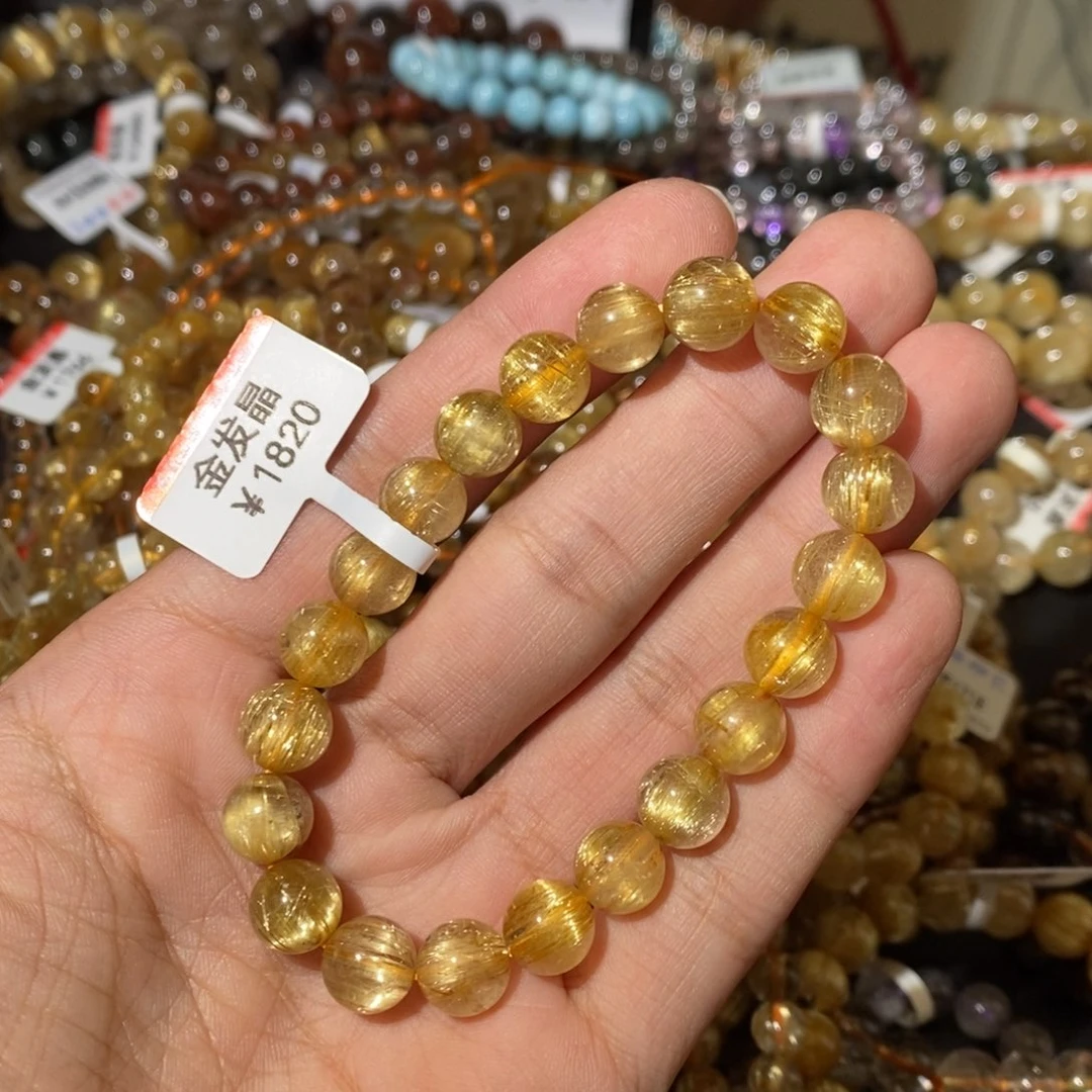 水晶手链未镶嵌我