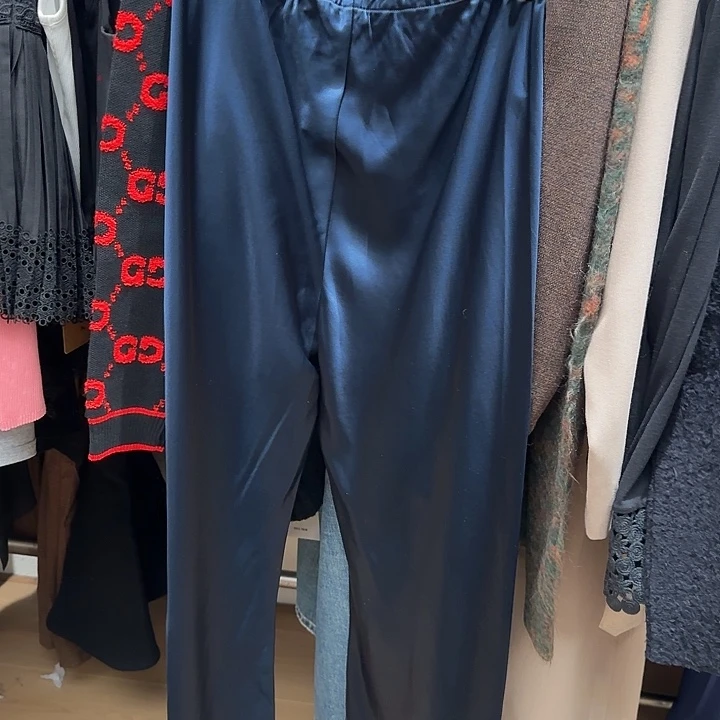 棉涤030 藏蓝色的裤子L