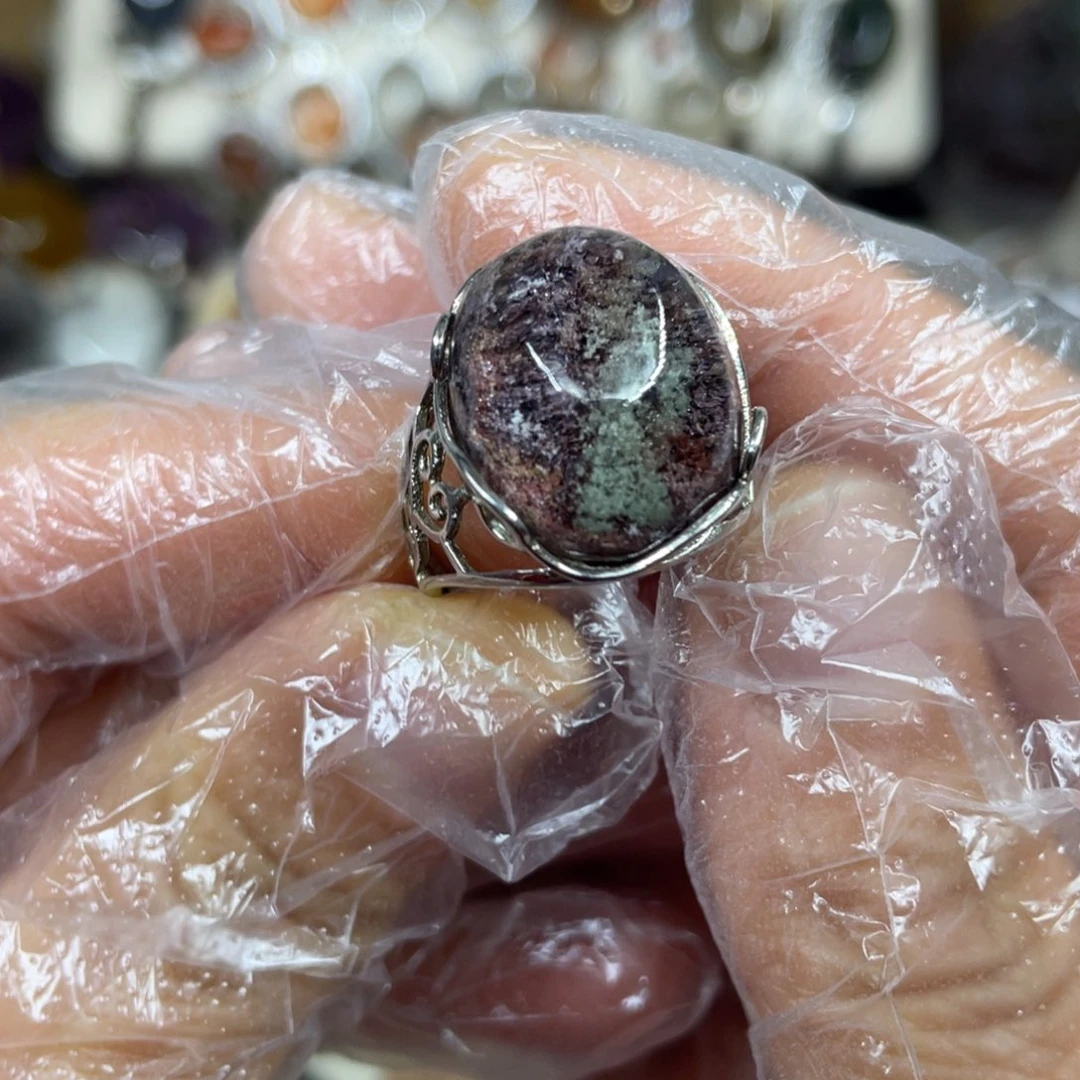 【闪购商品】银S925镶嵌珠宝半成品水晶戒指