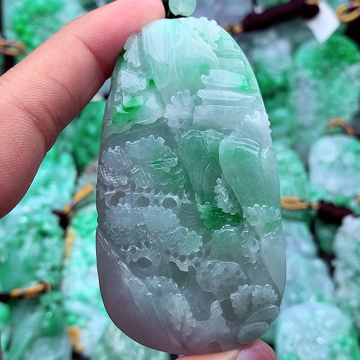 翡翠未镶嵌吊坠(不含链)